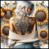 Sunflower Butterfly 20 OZ Sublimation Wrap