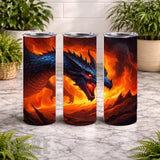 Fiery Dragon 4 20 OZ Wrap Mockup