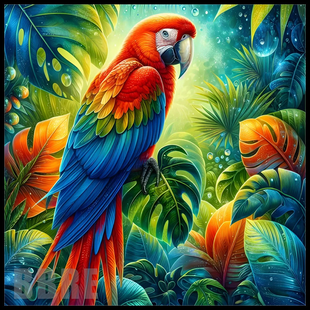 Tropical Parrot 3 20 OZ Sublimation Wrap