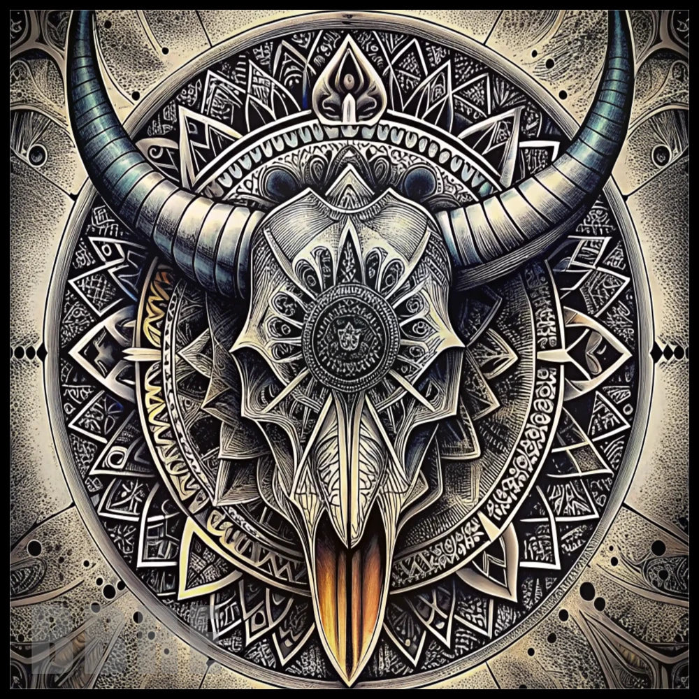 Bull Skull 3 20 OZ Sublimation Wrap