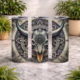 Bull Skull 3 20 OZ Wrap Mockup