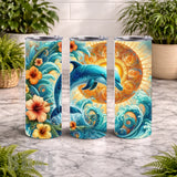 Dolphin Waves 4 20 OZ Wrap Mockup
