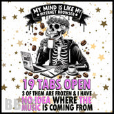 Skeleton Coffee 20 OZ Sublimation Wrap