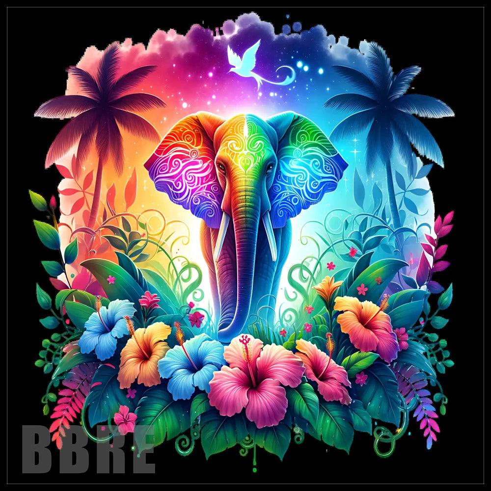 Colorful Elephant 7 20 OZ Sublimation Wrap