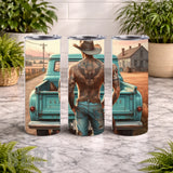 Cowboy Tumbler 20 OZ Wrap Mockup