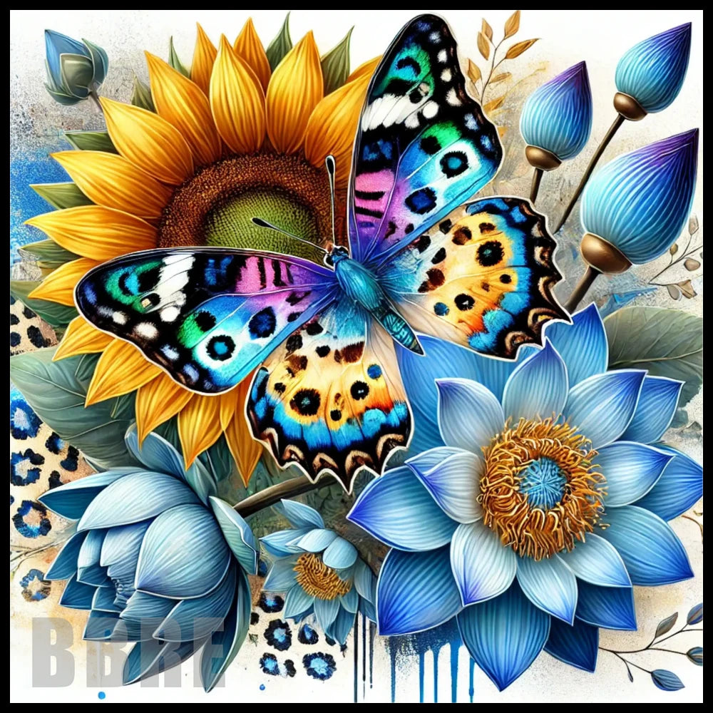 Butterfly Blooms 6 20 OZ Sublimation Wrap