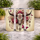 Floral Skull 27 20 OZ Wrap Mockup