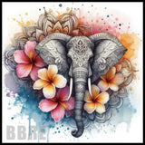 Elephant Floral 5 20 OZ Sublimation Wrap
