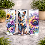 Floral Dog 5 20 OZ Wrap Mockup