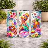 Tropical Girl 20 OZ Wrap Mockup