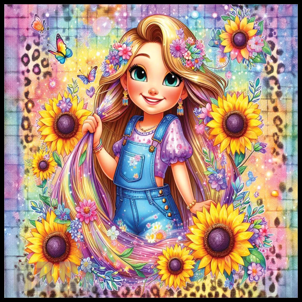 Sunflower Girl 20 OZ Sublimation Wrap