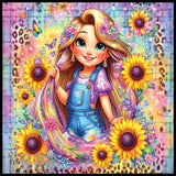 Sunflower Girl 20 OZ Sublimation Wrap