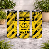 Caution Filter 2 20 OZ Wrap Mockup