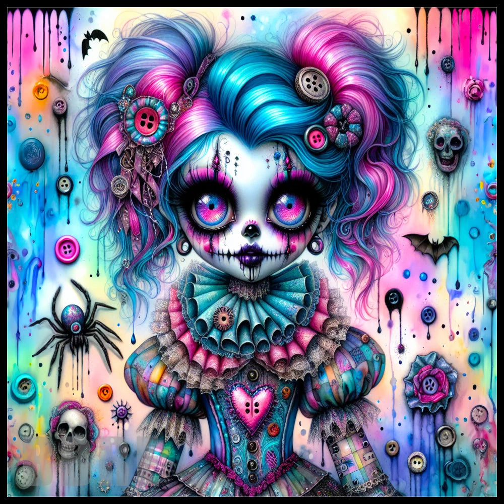 Gothic Doll 3 20 OZ Sublimation Wrap
