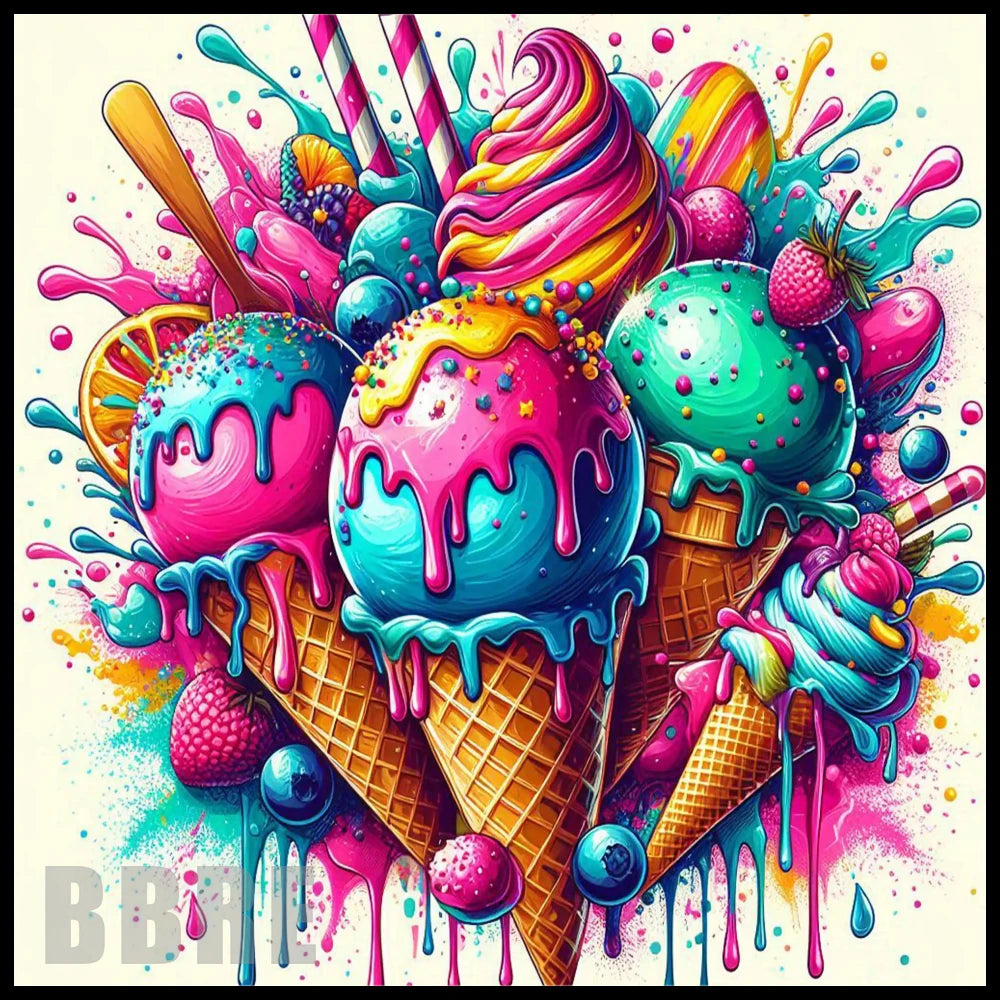 Ice Cream Delight 20 OZ Sublimation Wrap