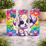 Colorful Puppy 20 OZ Wrap Mockup