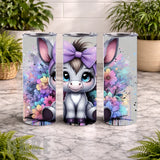 Cute Donkey 20 OZ Wrap Mockup