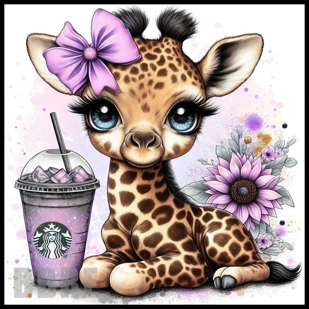 Giraffe Delight 20 OZ Sublimation Wrap
