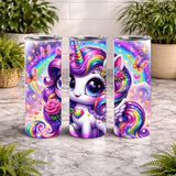 Rainbow Unicorn 8 20 OZ Wrap Mockup