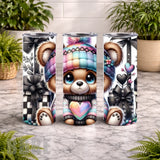 Cute Bear 20 OZ Wrap Mockup