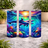 Dolphin Paradise 3 20 OZ Wrap Mockup