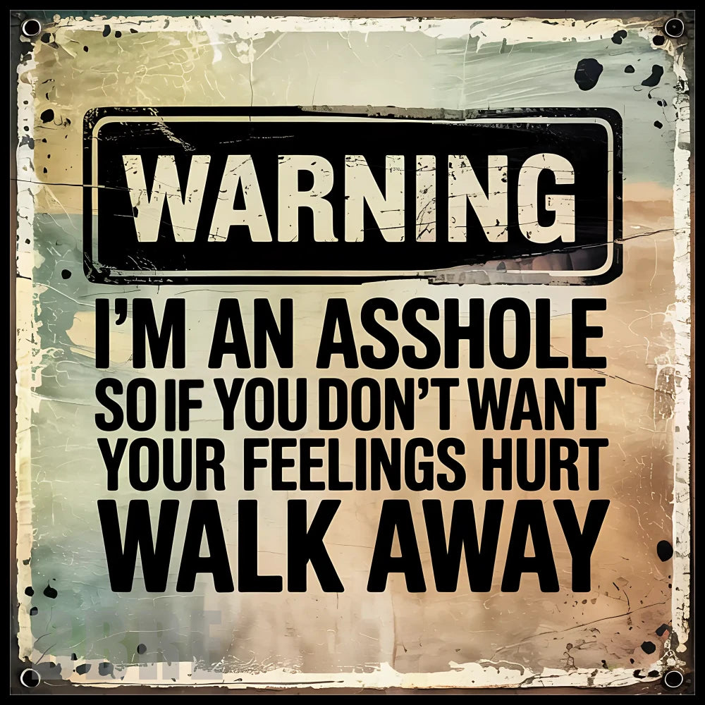 Warning Sign 20 OZ Sublimation Wrap