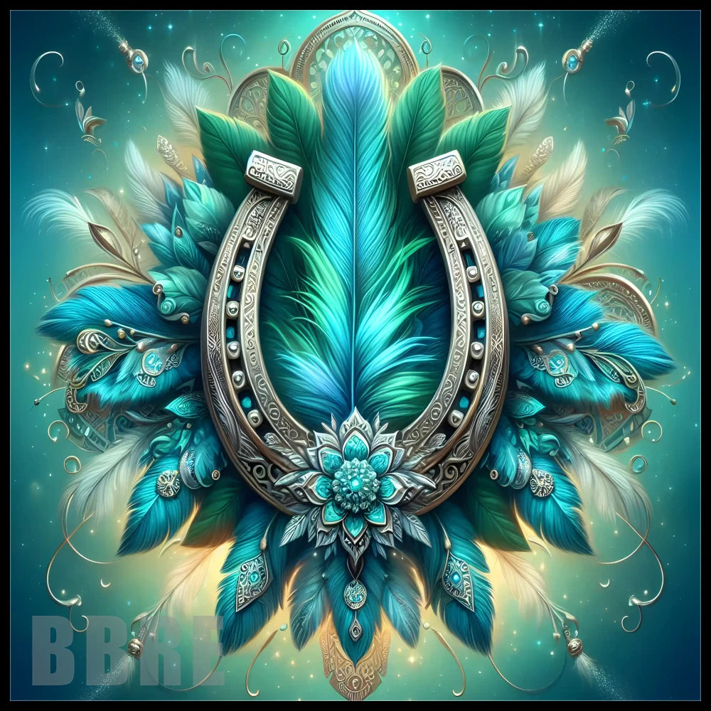 Feathered Horseshoe 20 OZ Sublimation Wrap