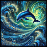 Dolphin Waves 5 20 OZ Sublimation Wrap