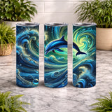Dolphin Waves 5 20 OZ Wrap Mockup