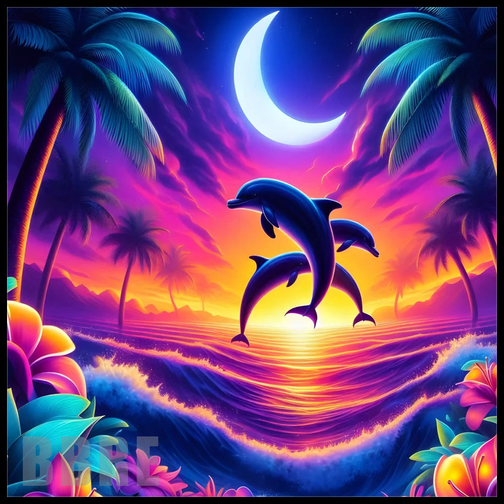 Dolphin Sunset 4 20 OZ Sublimation Wrap