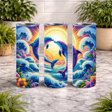 Dolphin Dance 2 20 OZ Wrap Mockup