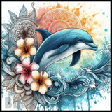 Dolphin Waves 6 20 OZ Sublimation Wrap