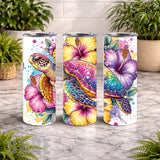 Tropical Turtle 18 20 OZ Wrap Mockup