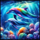 Colorful Dolphins 20 OZ Sublimation Wrap