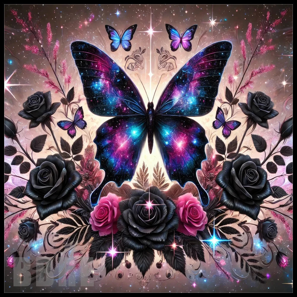 Galaxy Butterfly 20 OZ Sublimation Wrap
