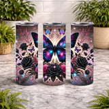Galaxy Butterfly 20 OZ Wrap Mockup