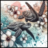 Turtle Blossom 9 20 OZ Sublimation Wrap