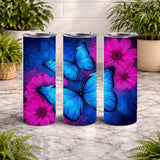 Butterfly Bloom 20 20 OZ Wrap Mockup