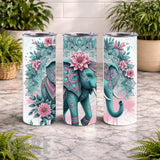 Elephant Mandala 8 20 OZ Wrap Mockup