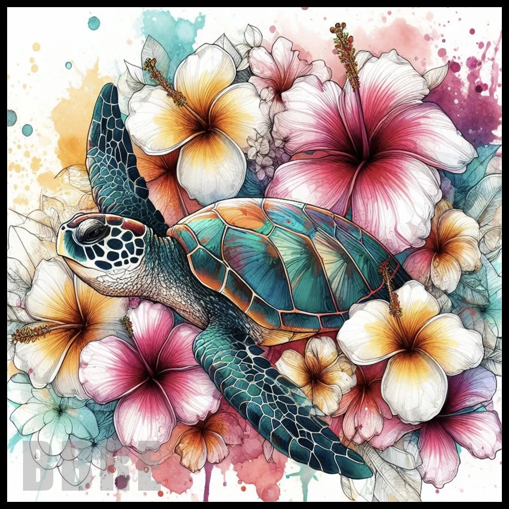 Turtle Blossom 11 20 OZ Sublimation Wrap