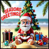 Santa Beach 20 OZ Sublimation Wrap