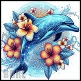 Dolphin Floral 4 20 OZ Sublimation Wrap