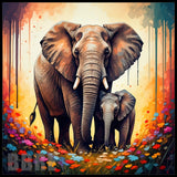 Elephant Family 4 20 OZ Sublimation Wrap