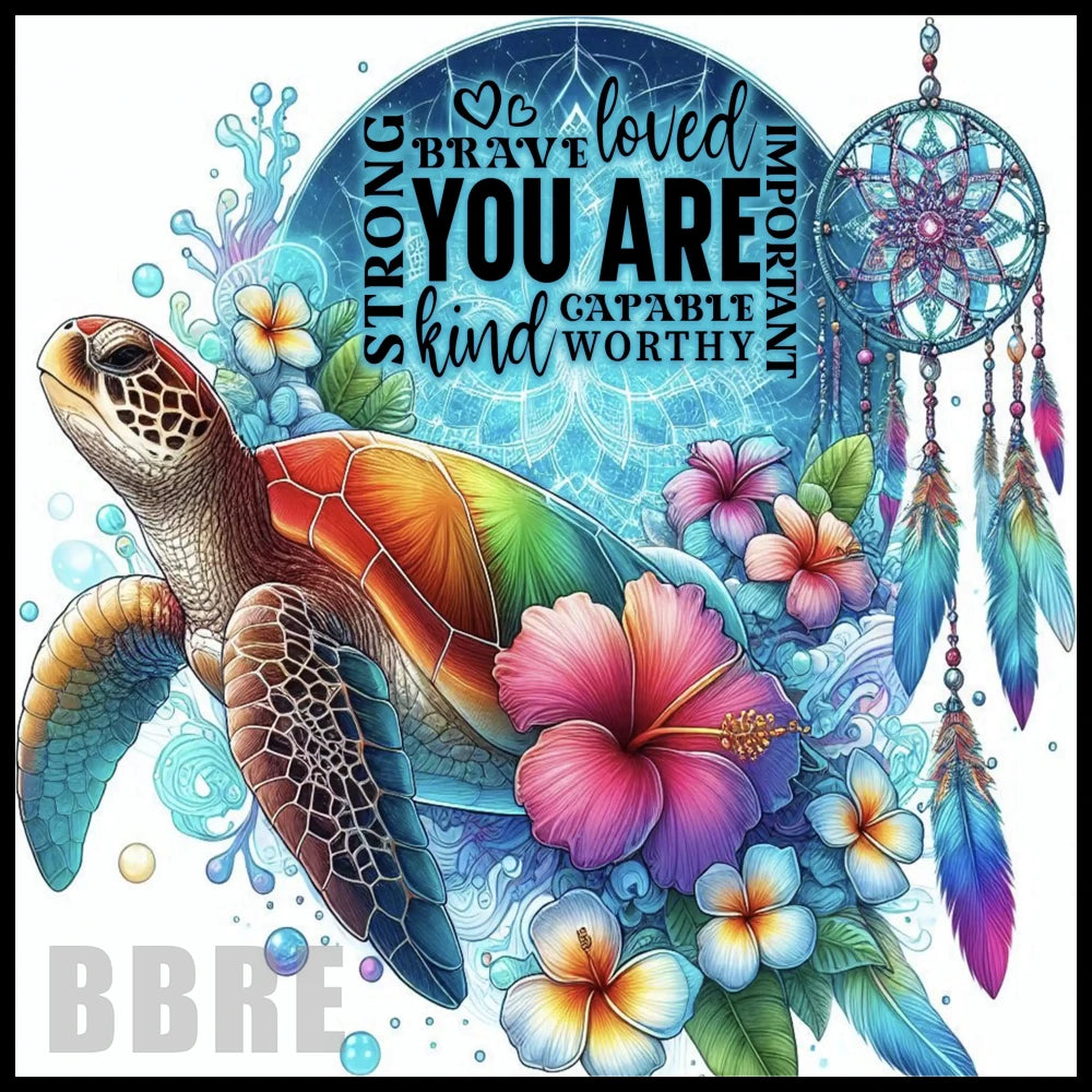 Turtle Dreamcatcher 2 20 OZ Sublimation Wrap