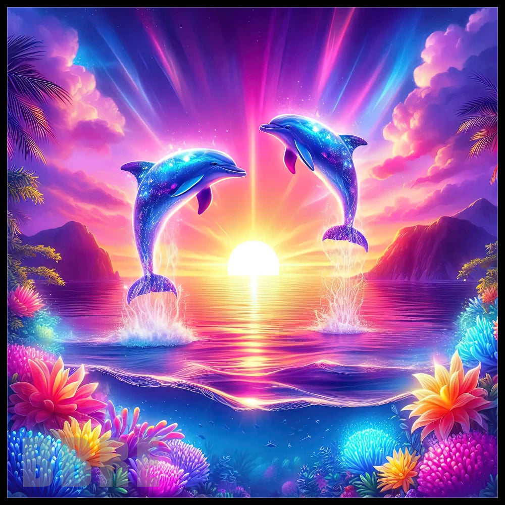 Dolphin Sunset 6 20 OZ Sublimation Wrap