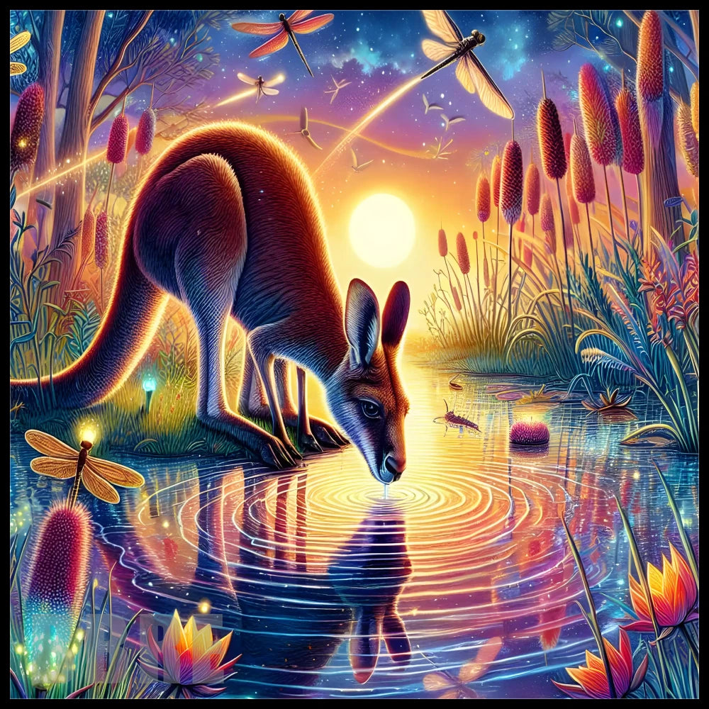 Kangaroo Reflection 20 OZ Sublimation Wrap