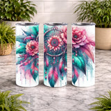 Dreamcatcher Floral 5 20 OZ Wrap Mockup