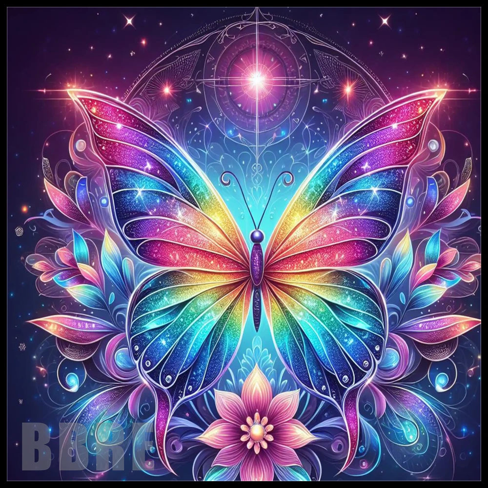 Colorful Butterfly 7 20 OZ Sublimation Wrap