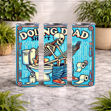 Skeleton Dad 2 20 OZ Wrap Mockup