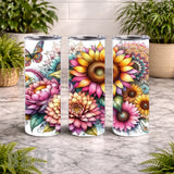 Floral Burst 22 20 OZ Wrap Mockup